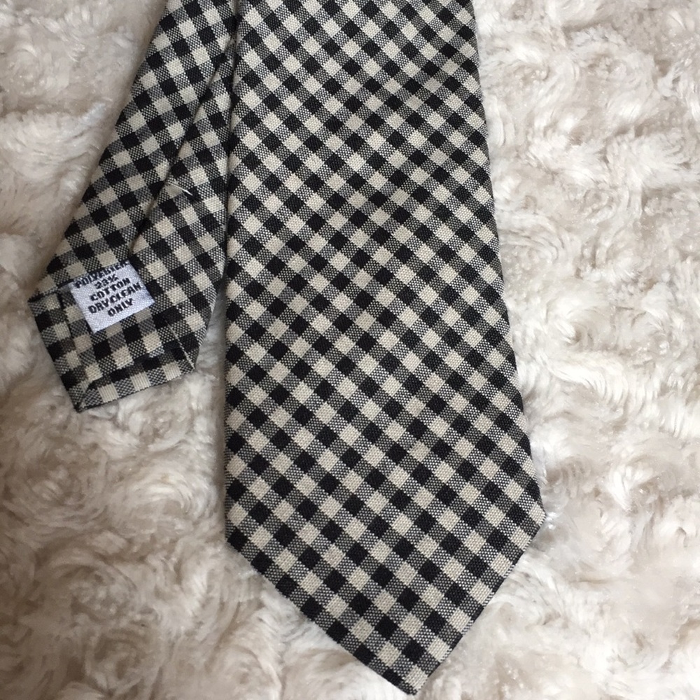 Black checked tie - Picture 4 of 5